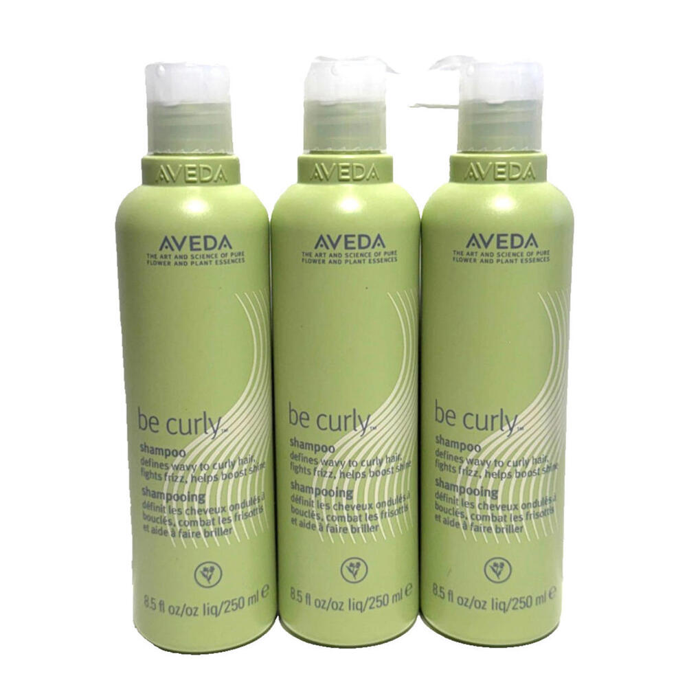 3 X Aveda Be Curly Shampoo 8.5oz / 250ml each NEW